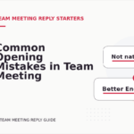 Common Opening Mistakes in Team Meeting Replys