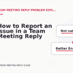 How to Report an Issue in a Team Meeting Reply